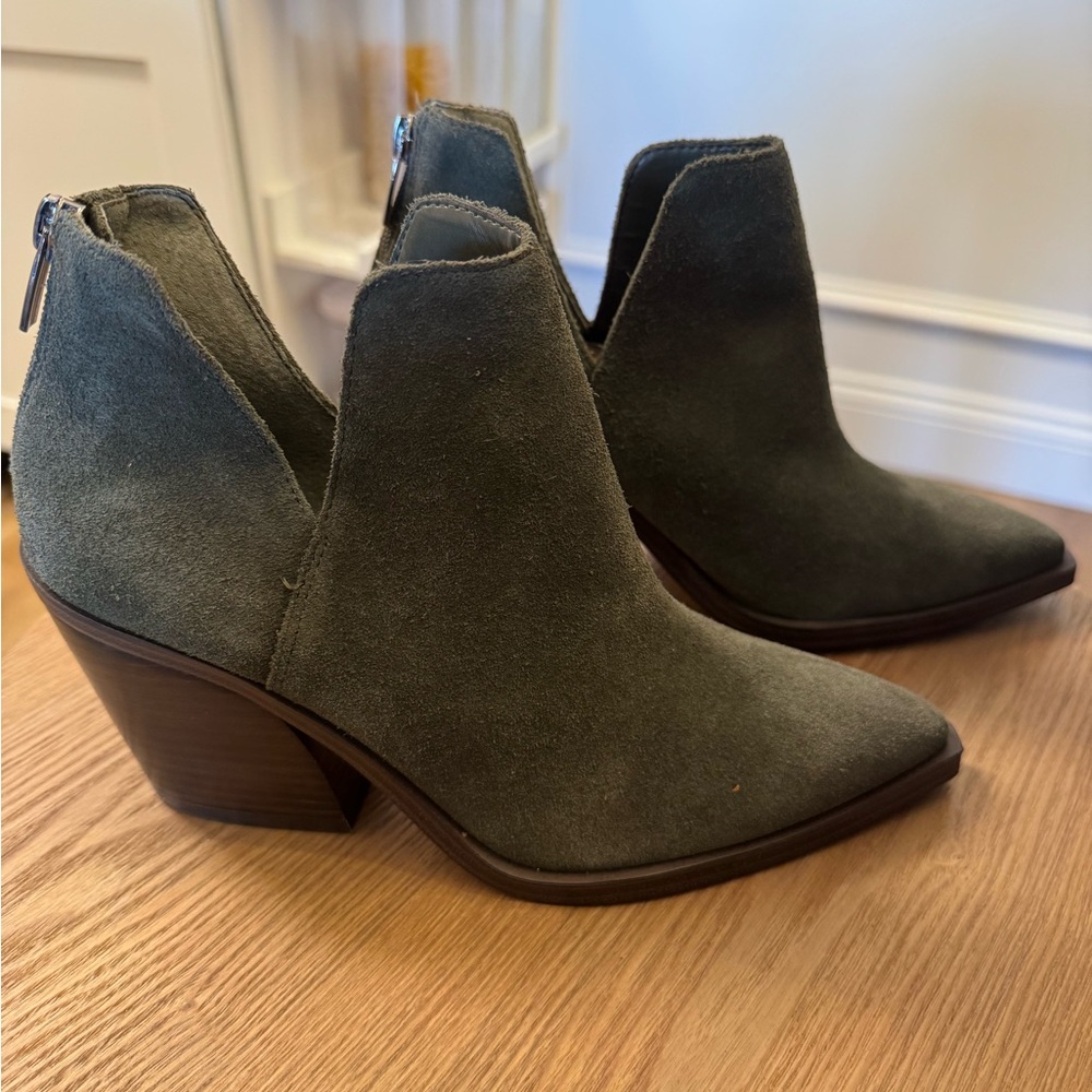 Vince Camuto Forest Suede Ankle Booties - Picture 9 of 11